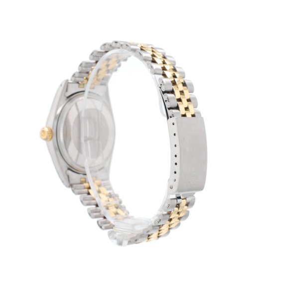 Rolex Datejust 1601 36mm Silver  Index Dial Fluted Bezel Jubilee Folded Band - Picture 4 of 9